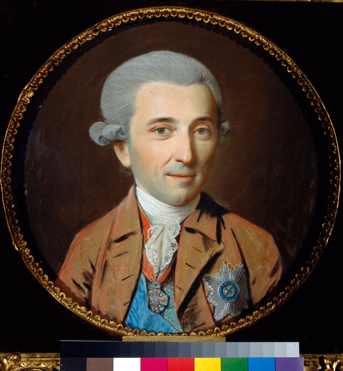 Portret księcia Mikołaja Iwanowicza Saltykowa (1736-1816) - Oeuvre de Johann Heinrich Schmidt (1749-1829), pastel na papierze (27,5x27,5 cm), ok. 1780 - Portret księcia Mikołaja I. Saltykowa, Pastel na papierze J.H. Kowal autorstwa Johann Heinrich Schmidt