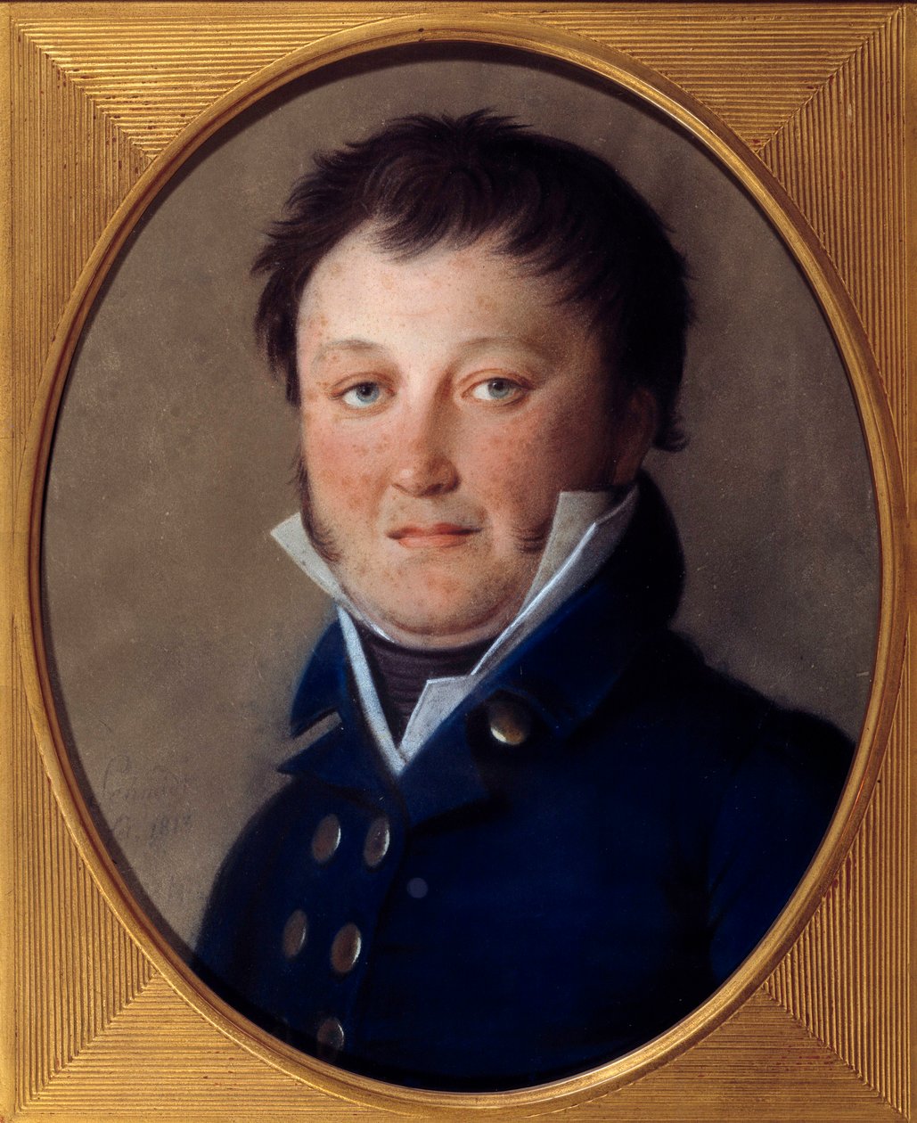 Portret Stałego Wairy dit Constant (1778-1845) pierwszego lokaja cesarza Napoleona do 1814 Pastelowy obraz Johanna Heinricha Schmidta (1749-1829) autorstwa Johann Heinrich Schmidt