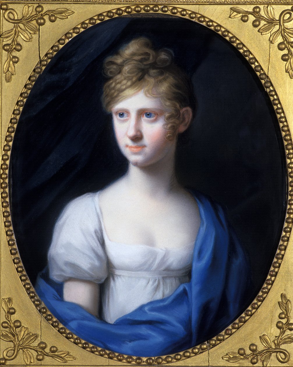 Amalie Adelheid Luise Therese Caroline Princess of Saxe-Meiningen, c.1808 autorstwa Johann Heinrich Schroder