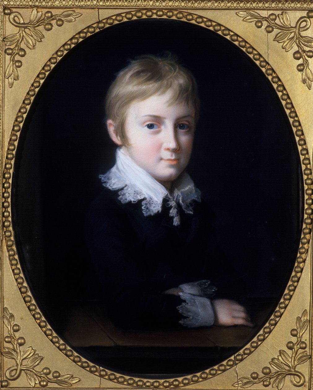 Bernhard Erich Freund, książę Sachsen-Meiningen, ok. 1808 r. autorstwa Johann Heinrich Schroder