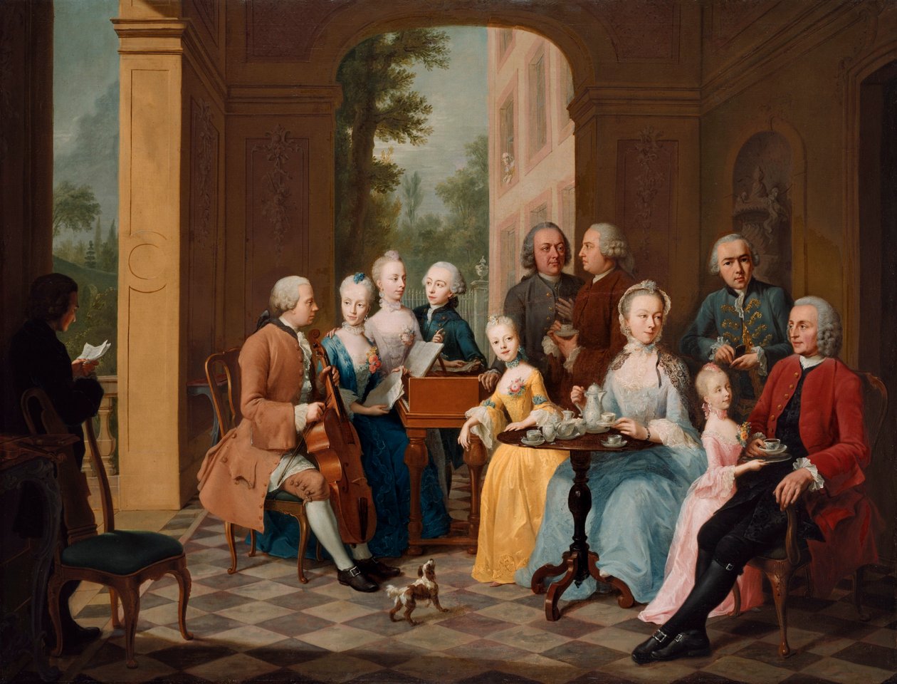 Rodzina Timmermann, autor: Johann Heinrich Tischbein Starszy autorstwa Johann Heinrich Tischbein