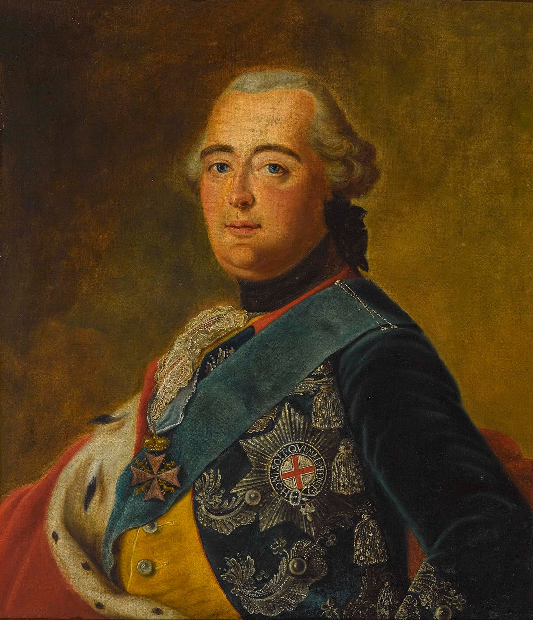 Fryderyk II de Hesse Cassel - Fryderyk II Landgraf Hesji-Kassel (1720-1785) - Tischbein, Starszy Johann Heinrich (1722-1789). Olej na płótnie Wymiar : 77x65 cm Kolekcja prywatna autorstwa Johann Heinrich Tischbein