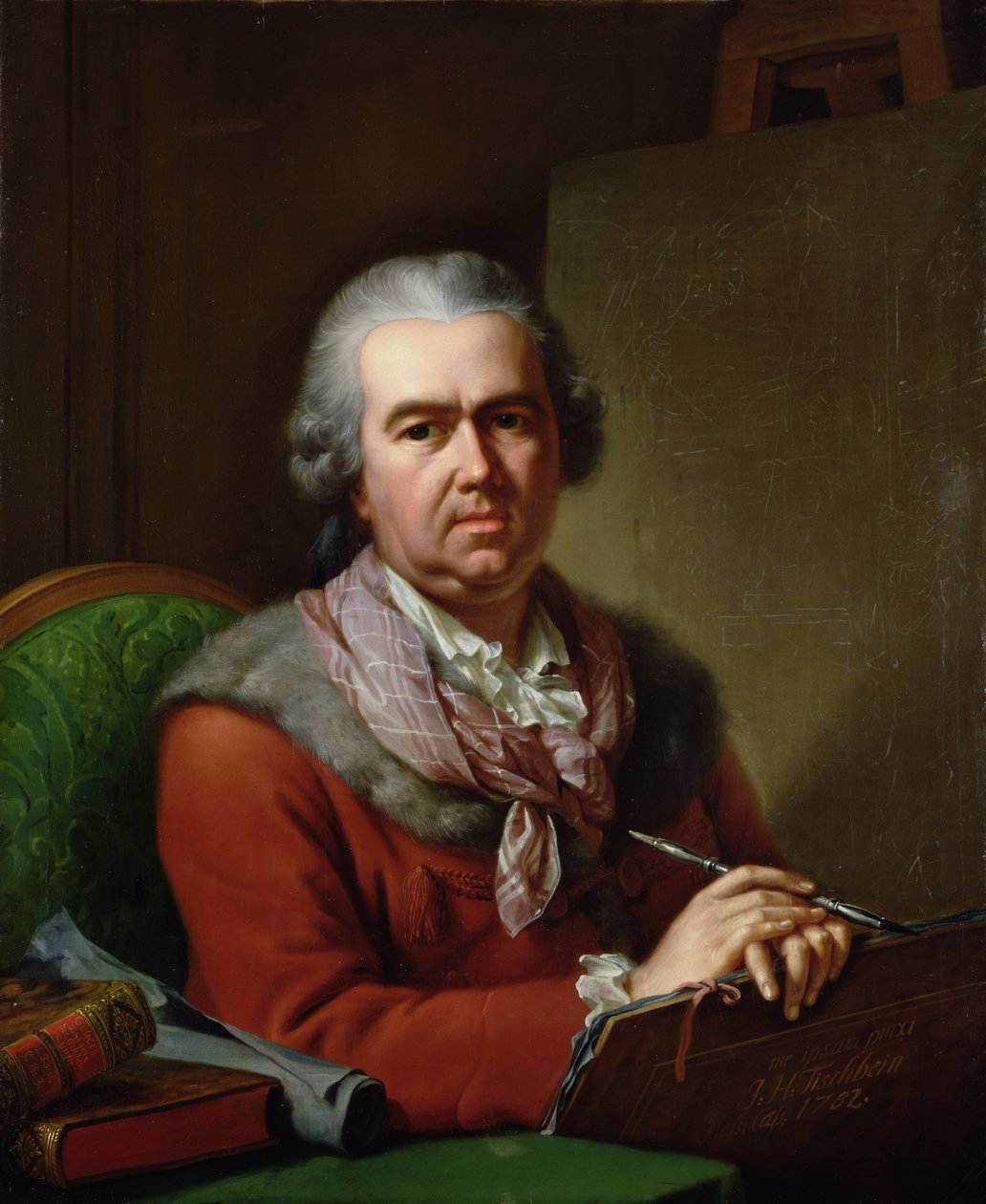 Autoportret w starszym wieku, 1782 autorstwa Johann Heinrich Tischbein