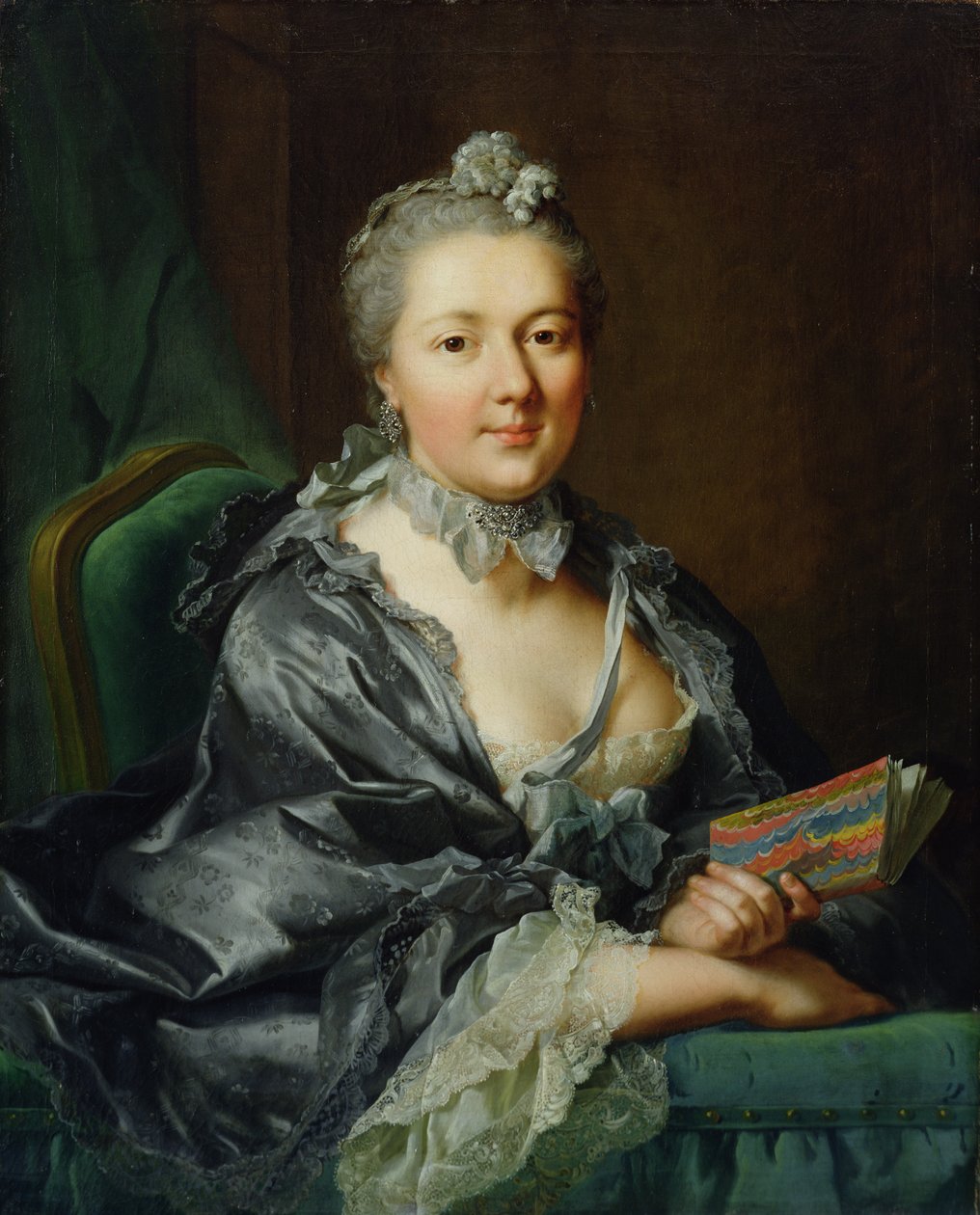 Druga żona artysty, Julie Marianne Pernette, z domu Robert, 1762 autorstwa Johann Heinrich Tischbein