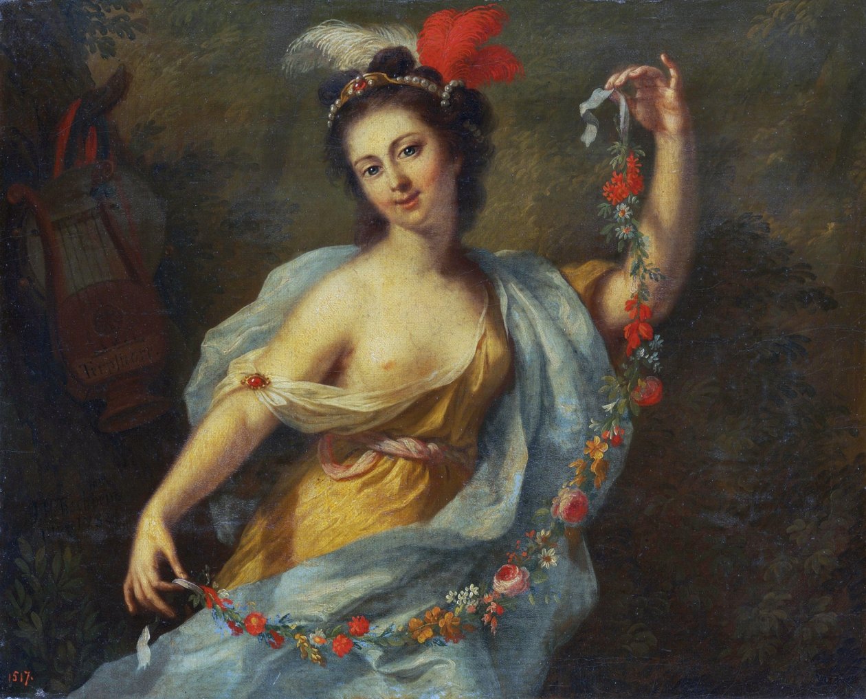 Muza Terpsichore (dziewięć muz, 1782) autorstwa Johann Heinrich Tischbein