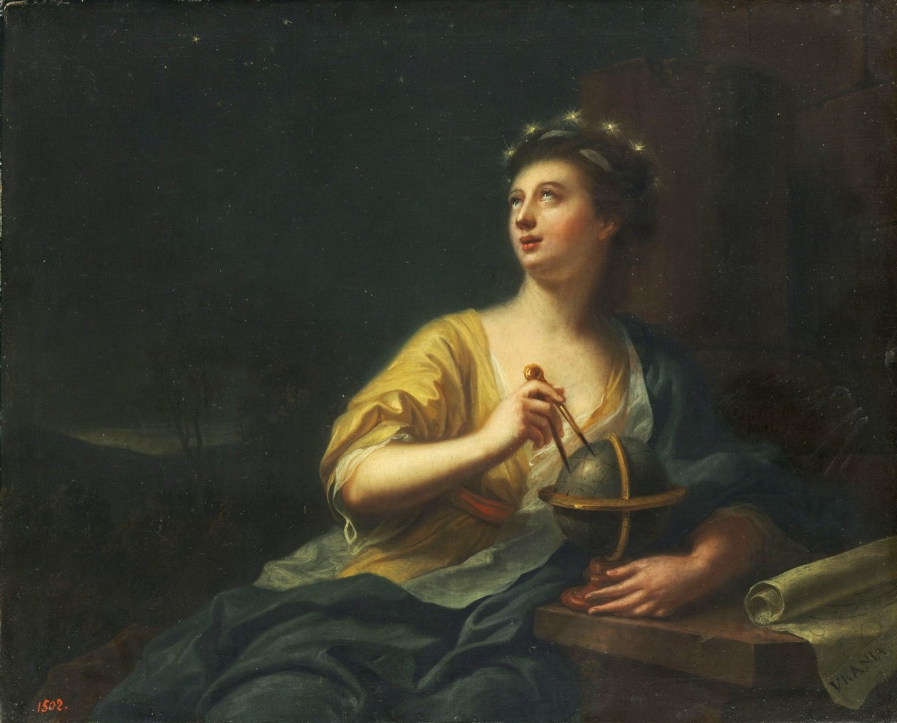 Dziewięć Muz - Urania (Astronomia) autorstwa Johann Heinrich Tischbein