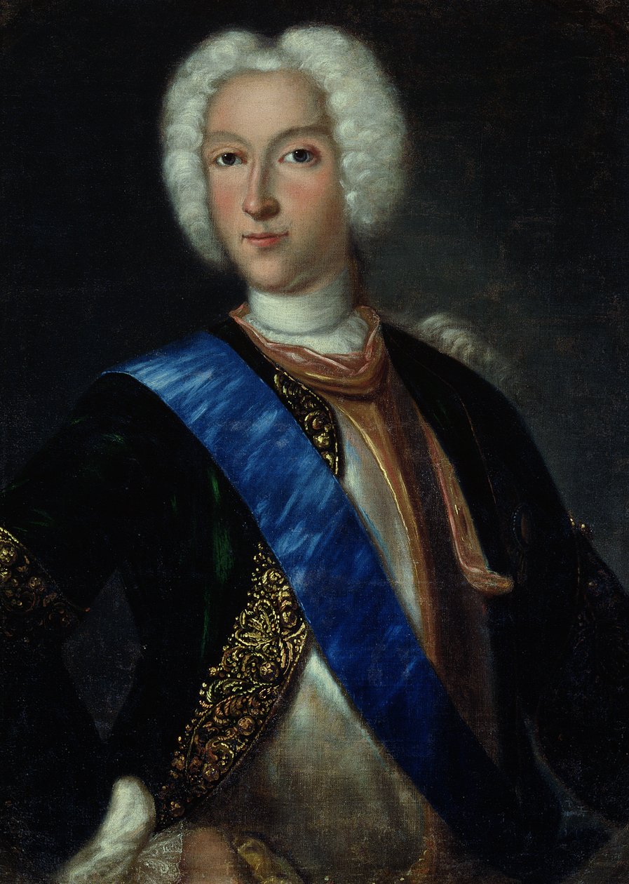 Portret cara Piotra II (1715-1730) autorstwa Johann Heinrich Wedekind