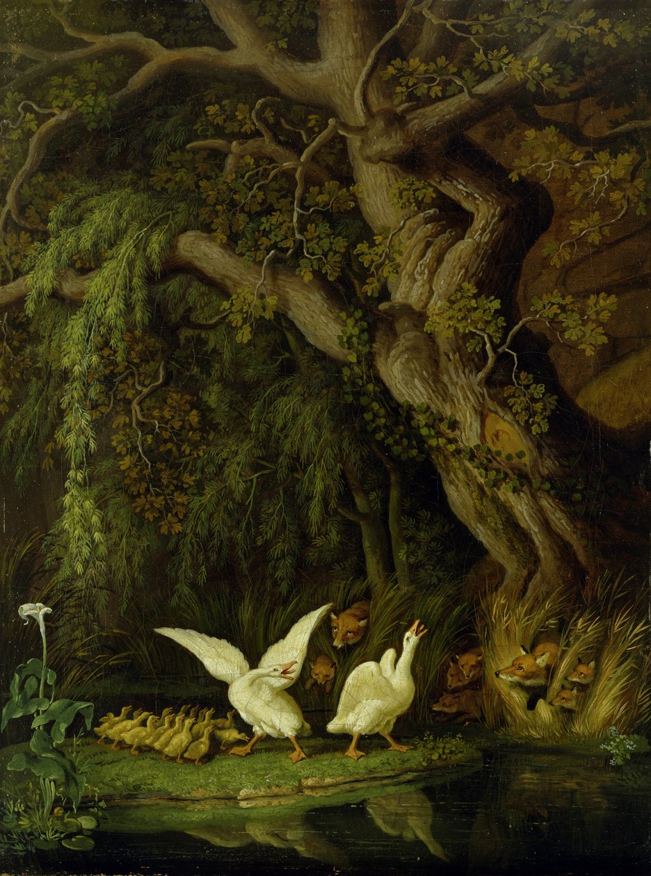 Lisy i Gęsi autorstwa Johann Heinrich Wilhelm Tischbein