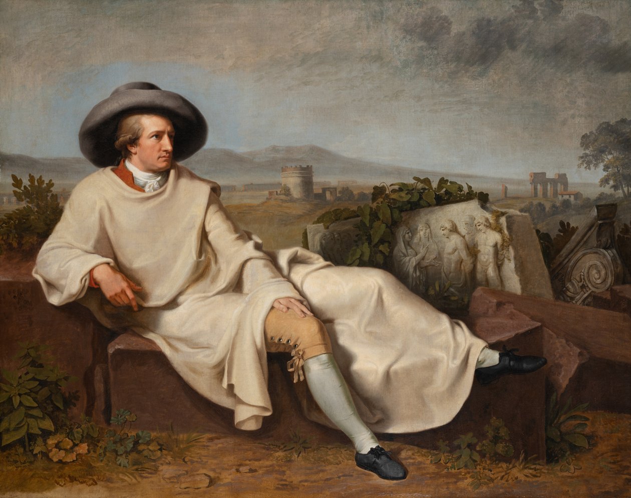 Goethe w rzymskiej Kampanii autorstwa Johann Heinrich Wilhelm Tischbein