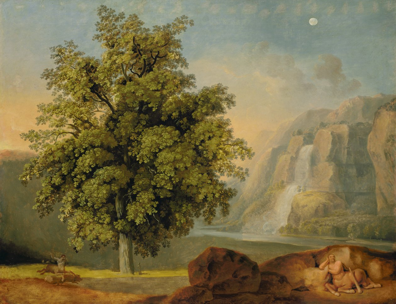 Krajobraz w Tivoli autorstwa Johann Heinrich Wilhelm Tischbein