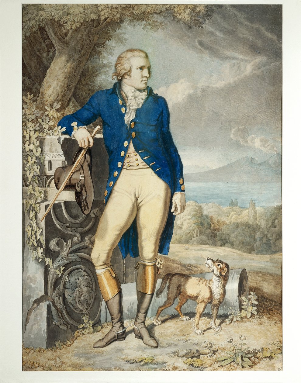 Portret Johanna Wolfganga von Goethego na wsi (akwarela na papierze) autorstwa Johann Heinrich Wilhelm Tischbein