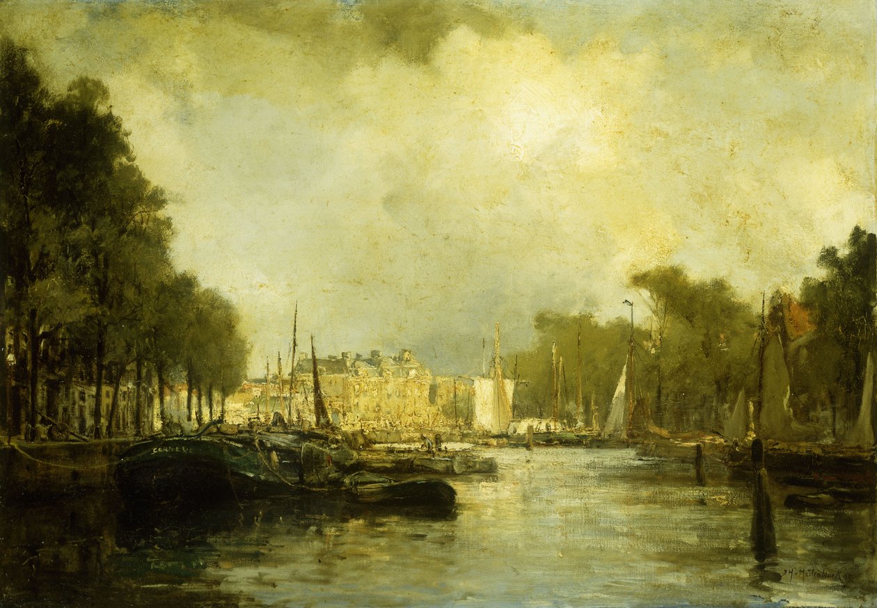 Port w Rotterdamie autorstwa Johann Hendrik Mastenbroek