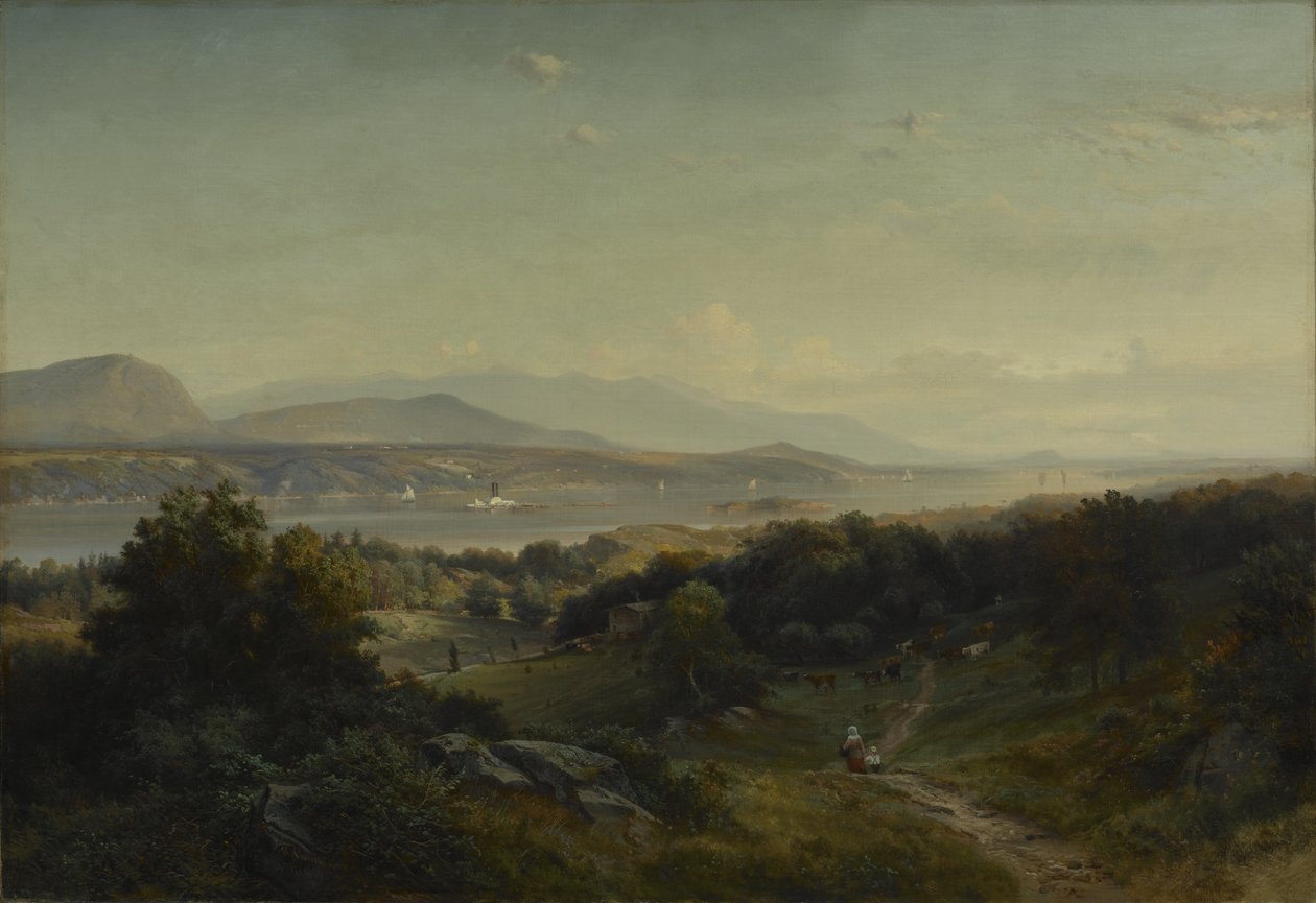 Krajobraz, Hyde Park, Nowy Jork, 1859 autorstwa Johann Herman Carmiencke