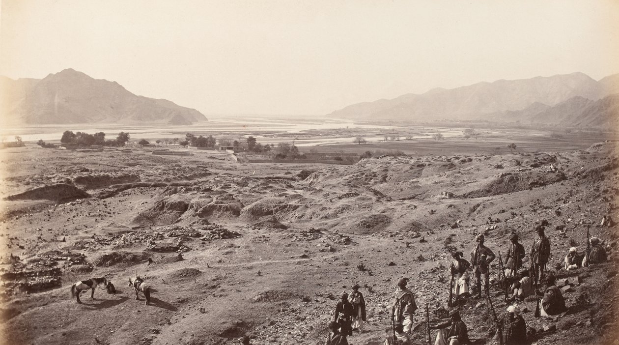 Wąwóz rzeki nad Lalpurą w kierunku Bassaule, ok. 1878 (zdjęcie) autorstwa Johann Hulsman