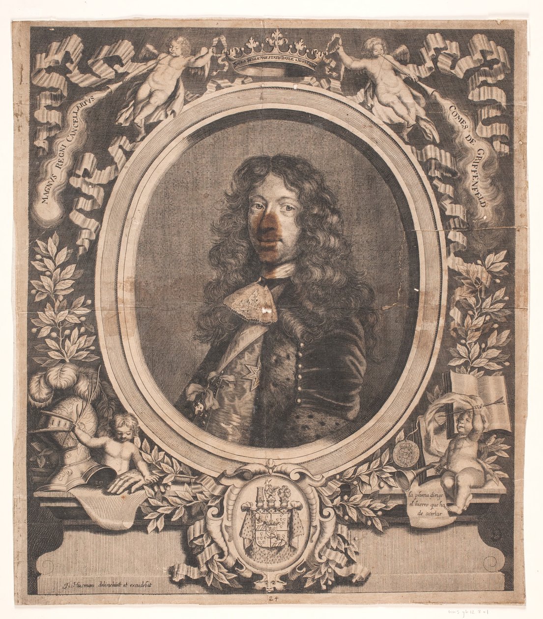 Griffenfeld jako kanclerz autorstwa Johann Husman