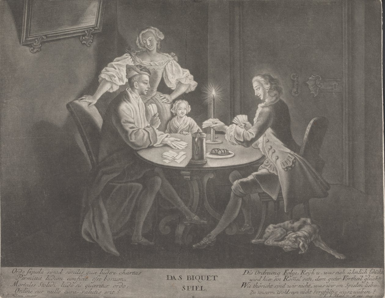 Gra Biquet autorstwa Johann Jacobus Haid