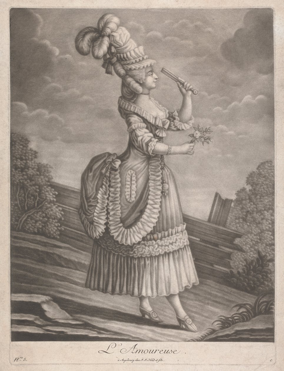 Kochanek autorstwa Johann Jacobus Haid