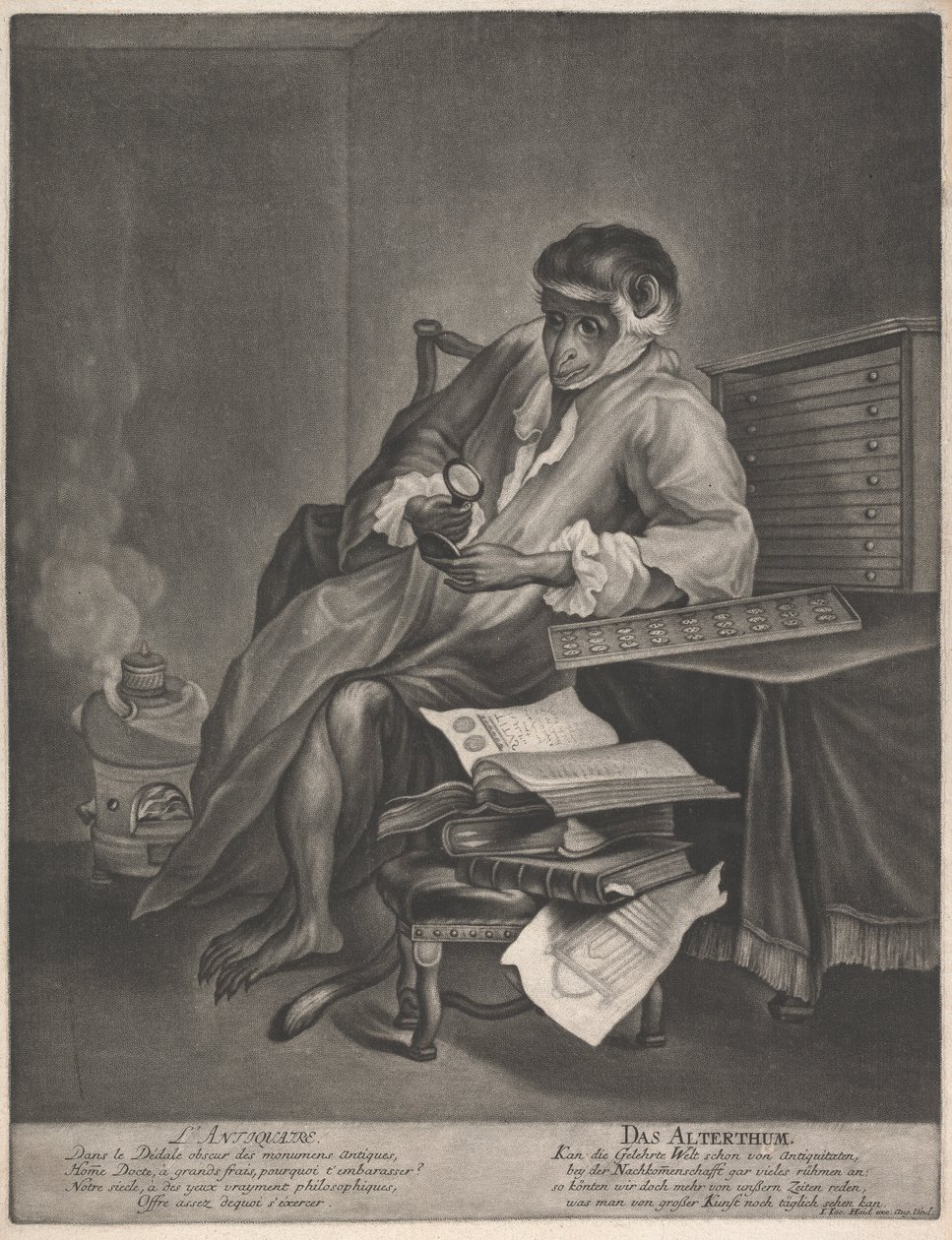 Handlarz antykami autorstwa Johann Jacobus Haid
