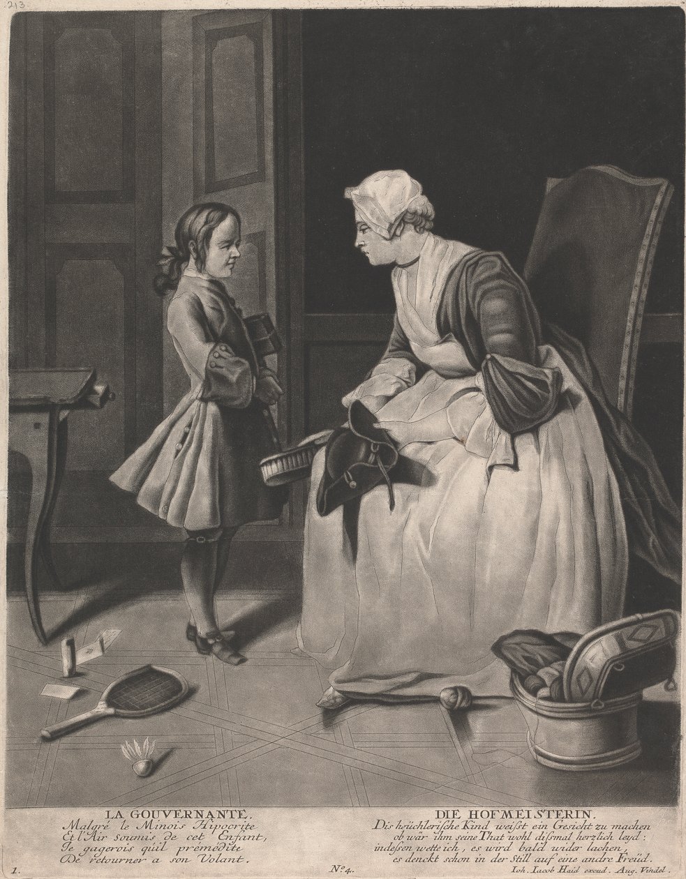 A governanta polonês autorstwa Johann Jacobus Haid
