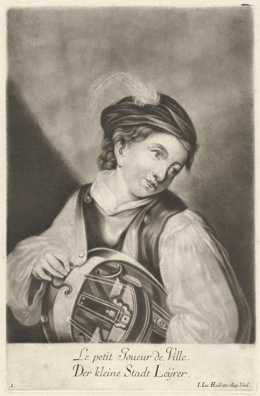 O pequeno jogador villepolish autorstwa Johann Jacobus Haid