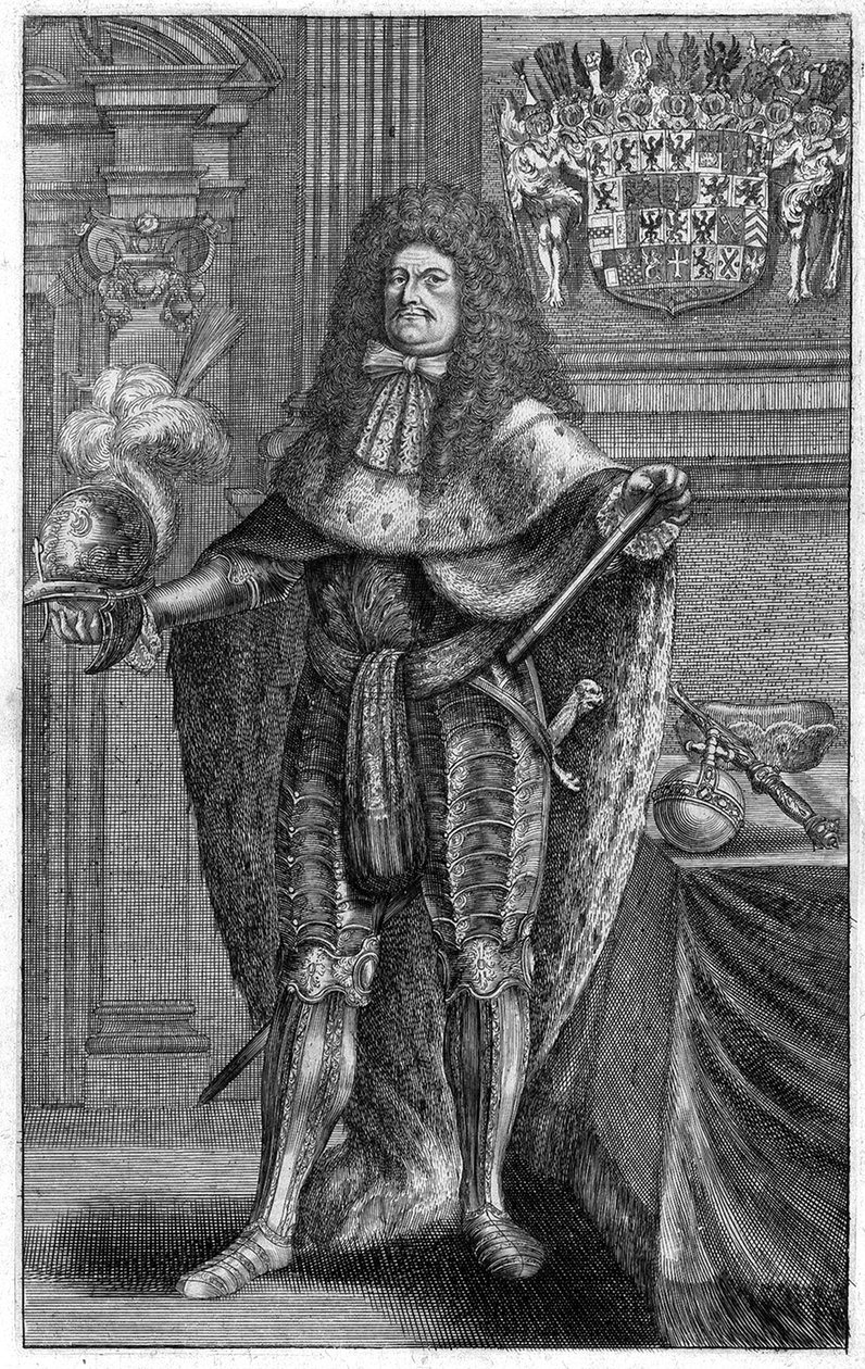 Portret Fryderyka Wilhelma 1620-1688, elektora brandenburskiego, księcia pruskiego, 1683 autorstwa Johann Jakob Vogel