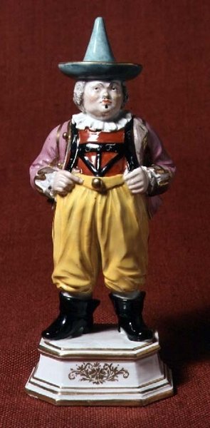 Figura nadwornego błazna, wg ryciny Boecjusza, Miśnia, poł. XVIII w. autorstwa Johann Joachim Kaendler