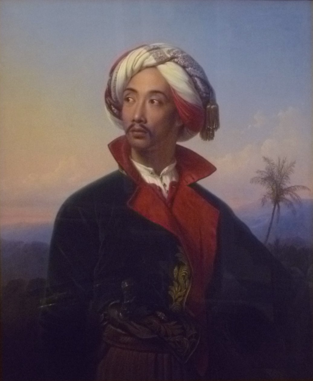 Portret księcia Radena Saleha Syarifa Bustamana (1811-1880) autorstwa Johann Karl Bähr