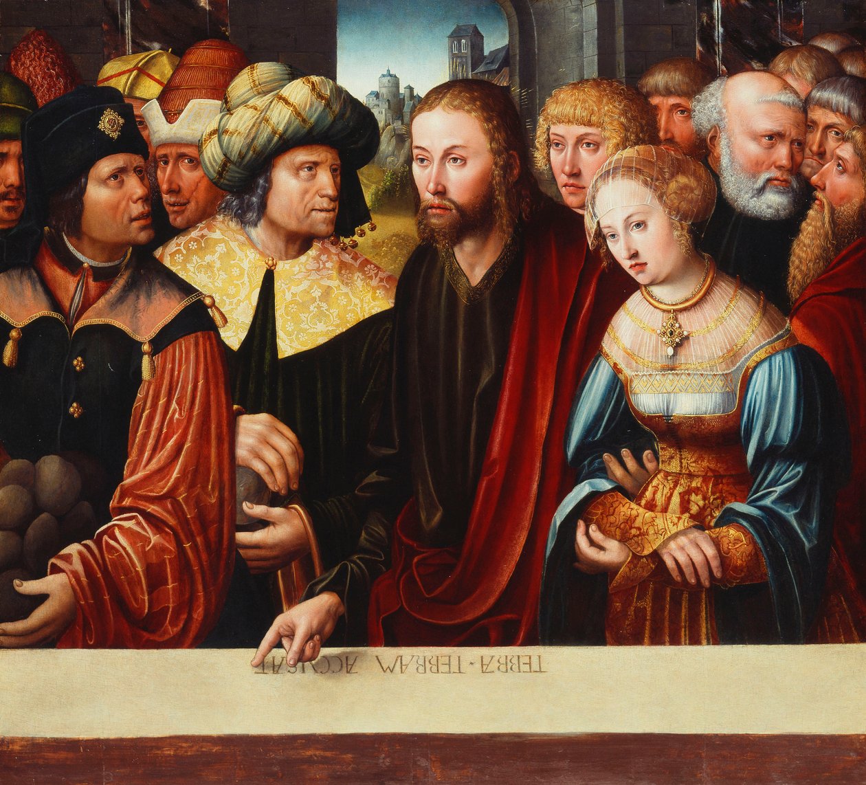 Chrystus i cudzołożnica, ok. 1525 autorstwa Johann Kemmer