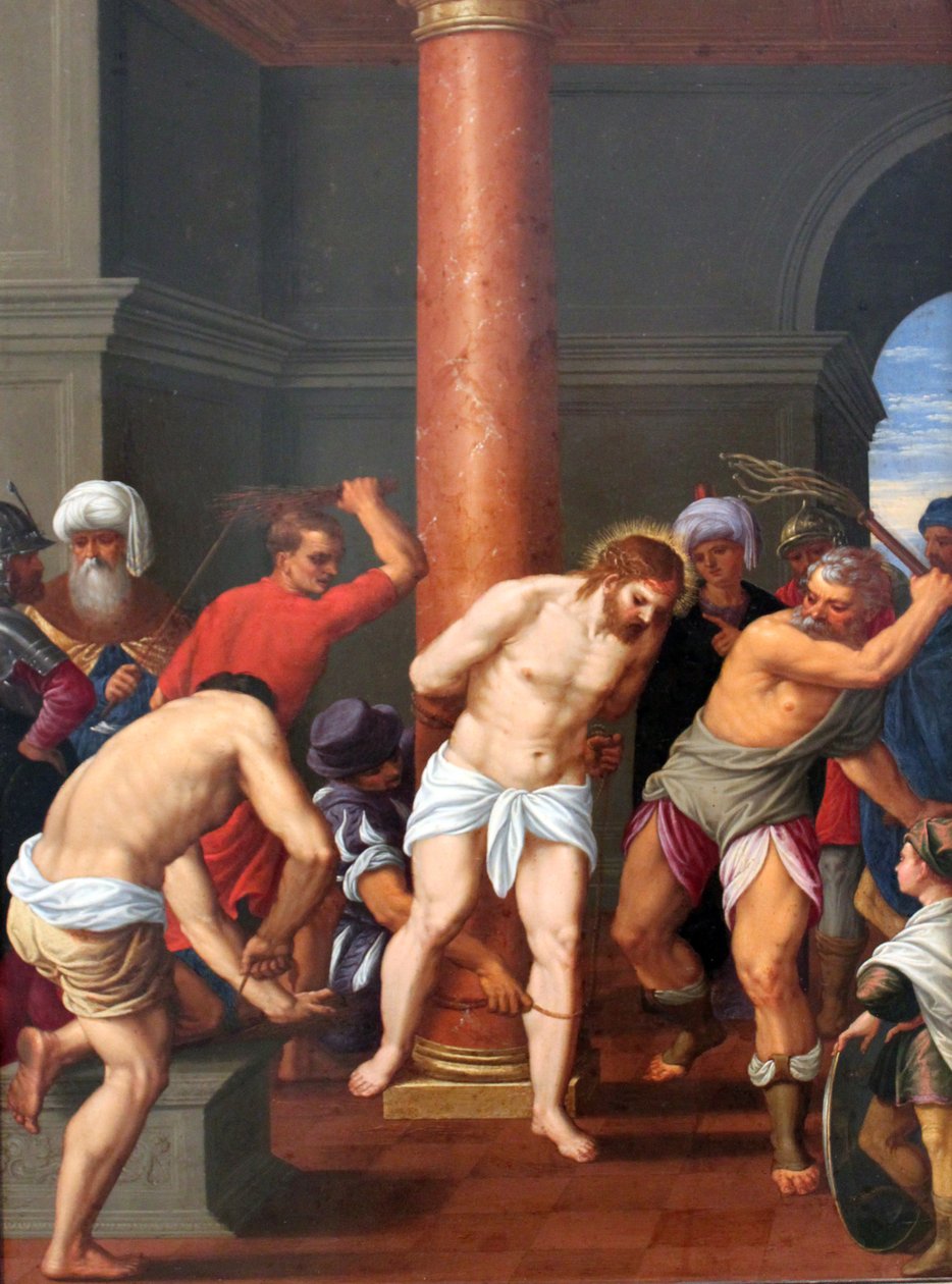 Niemiecki: Geißelung Christi Biczowanie Chrystusa autorstwa Johann König
