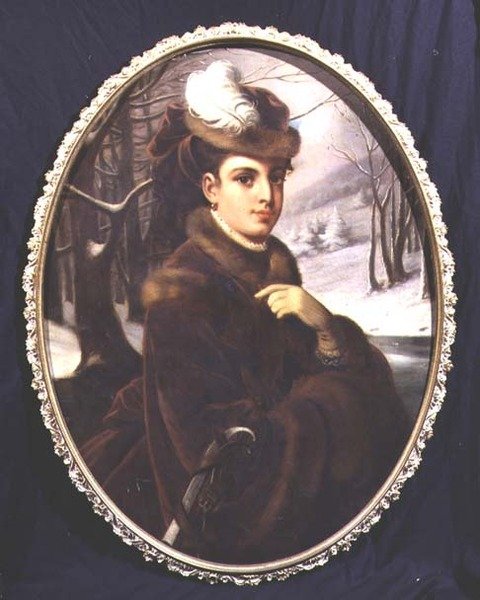 Portret eleganckiej austriackiej damy autorstwa Johann Kurtweil