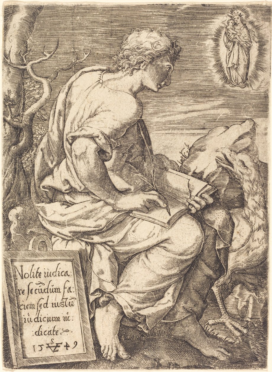 Święty Jan autorstwa Johann Ladenspelder