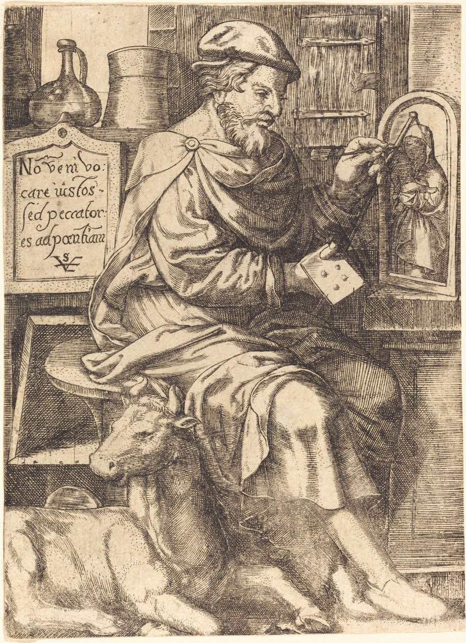 Święty Łukasz autorstwa Johann Ladenspelder