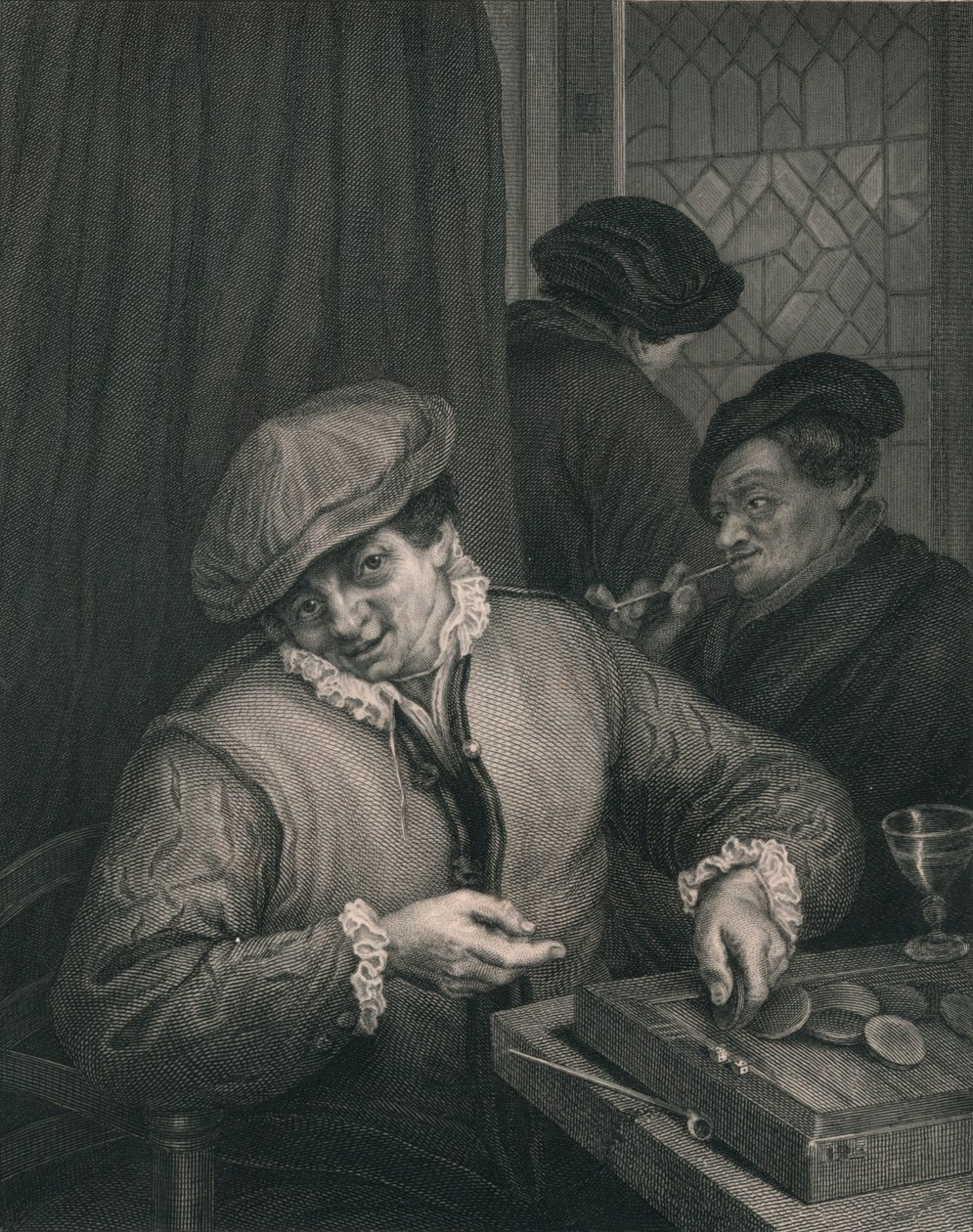 „Trictrac”, połowa XVII wieku, połowa XIX wieku. autorstwa Johann Leonhard Appold