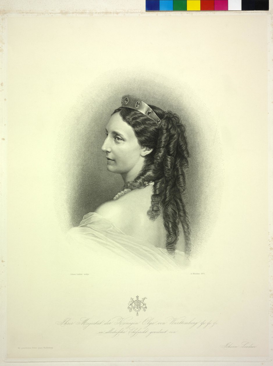 Wielka księżna Rosji Olga autorstwa Johann Lindner