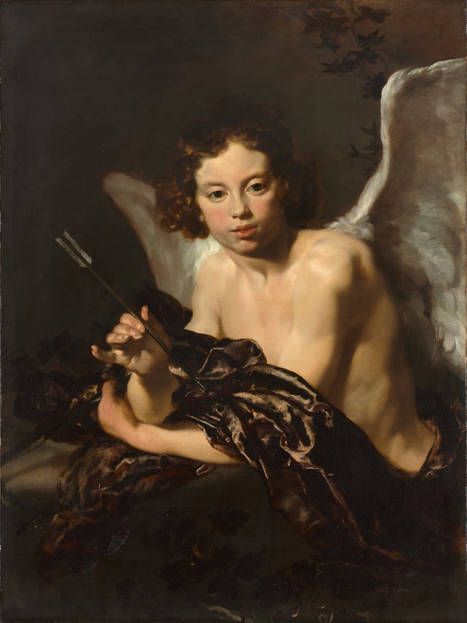 Kupidyn (Amor), ok. 1630 (olej na płótnie) autorstwa Johann Liss