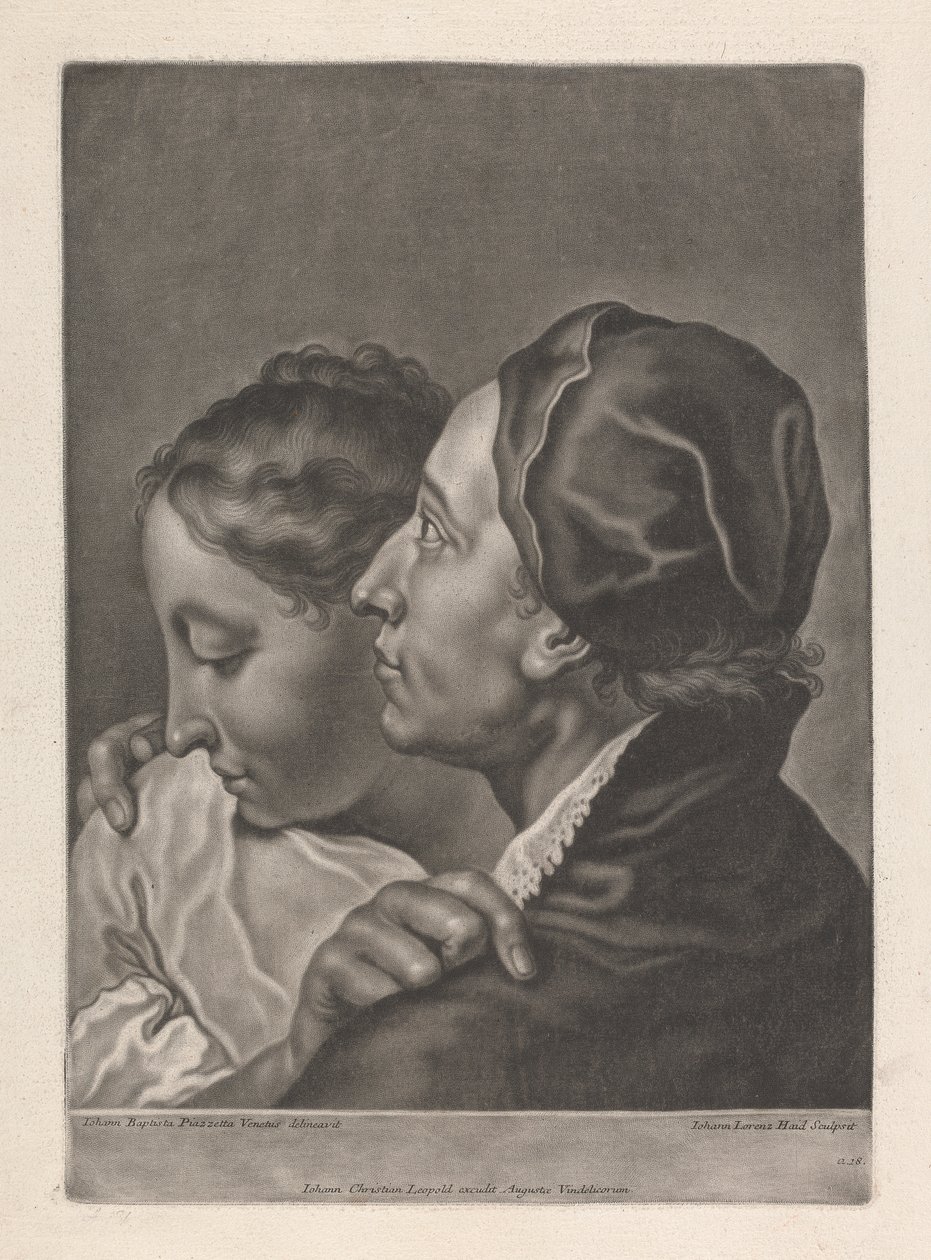 Portret mężczyzny i kobiety autorstwa Johann Lorenz Haid