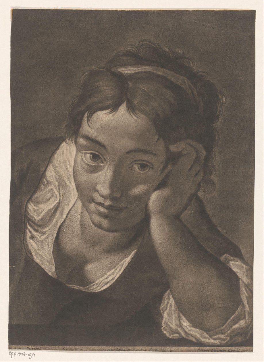 Portret nieznanej młodej kobiety autorstwa Johann Lorenz Haid
