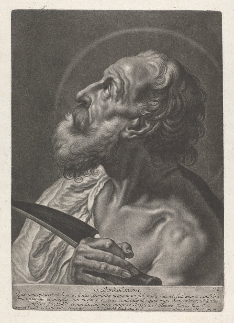 Św. Bartłomieja autorstwa Johann Lorenz Haid