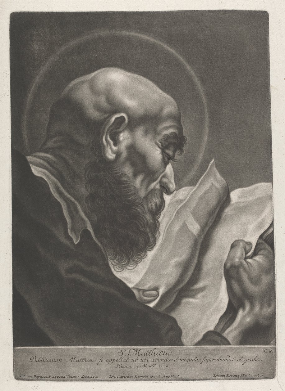 S. Mateusz autorstwa Johann Lorenz Haid