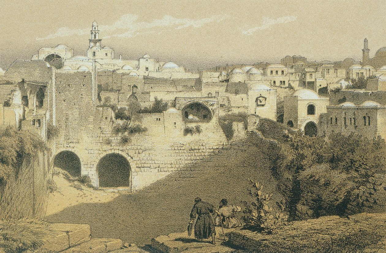 Bethesdę. Akwaforta Bernatza et alii - Steinkopk J.F. Redaktor autorstwa Johann Martin Bernatz