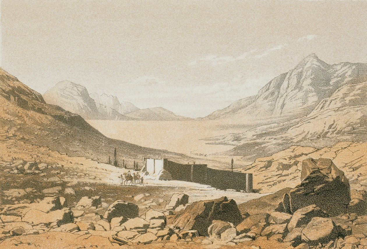 Dolina Bostanu. Akwaforta Bernatza et alii - Steinkopk J.F. Editore autorstwa Johann Martin Bernatz