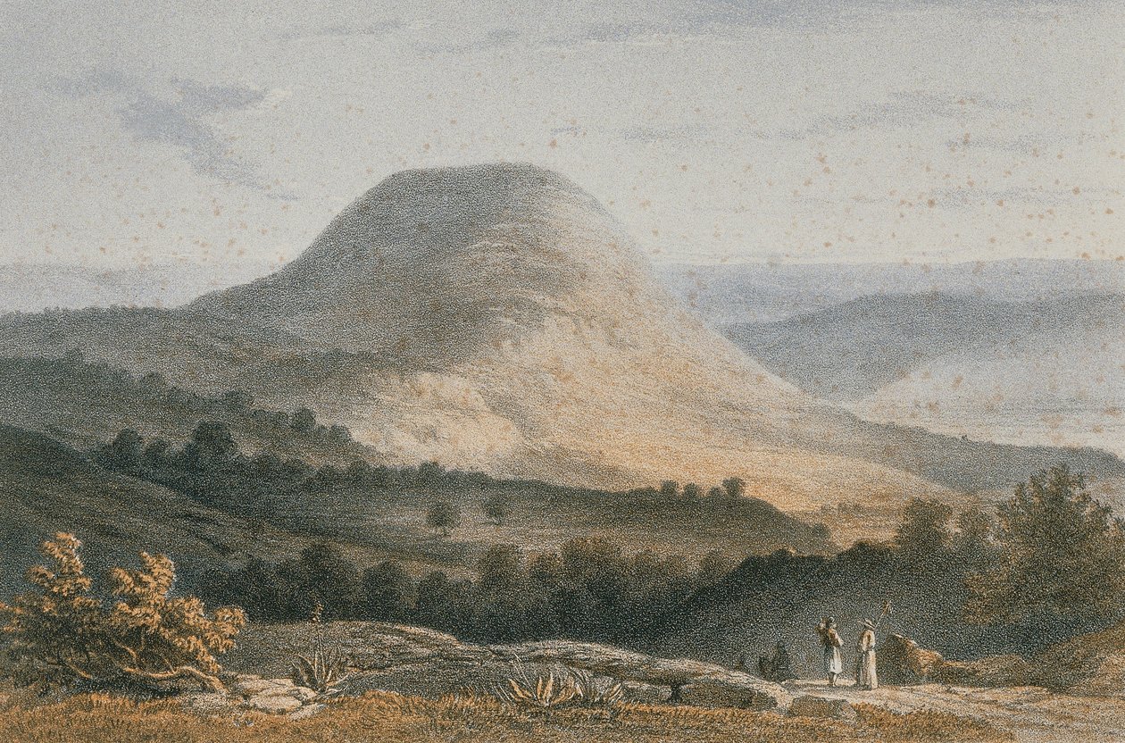 Widok na Sydon (Said). Etching by Stelzner - Steinkopk J.F. Editore autorstwa Johann Martin Bernatz