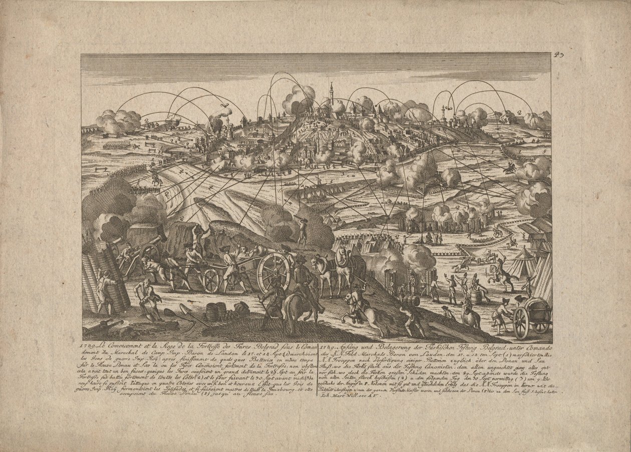 Zdobycie Belgradu 8 października 1789 r. 1789 autorstwa Johann Martin Will
