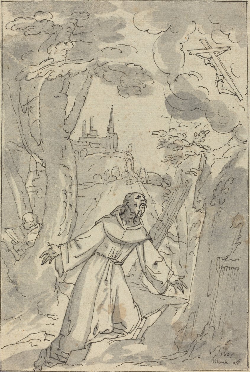 Stygmatyzacja św. Franciszka autorstwa Johann Matthias Kager