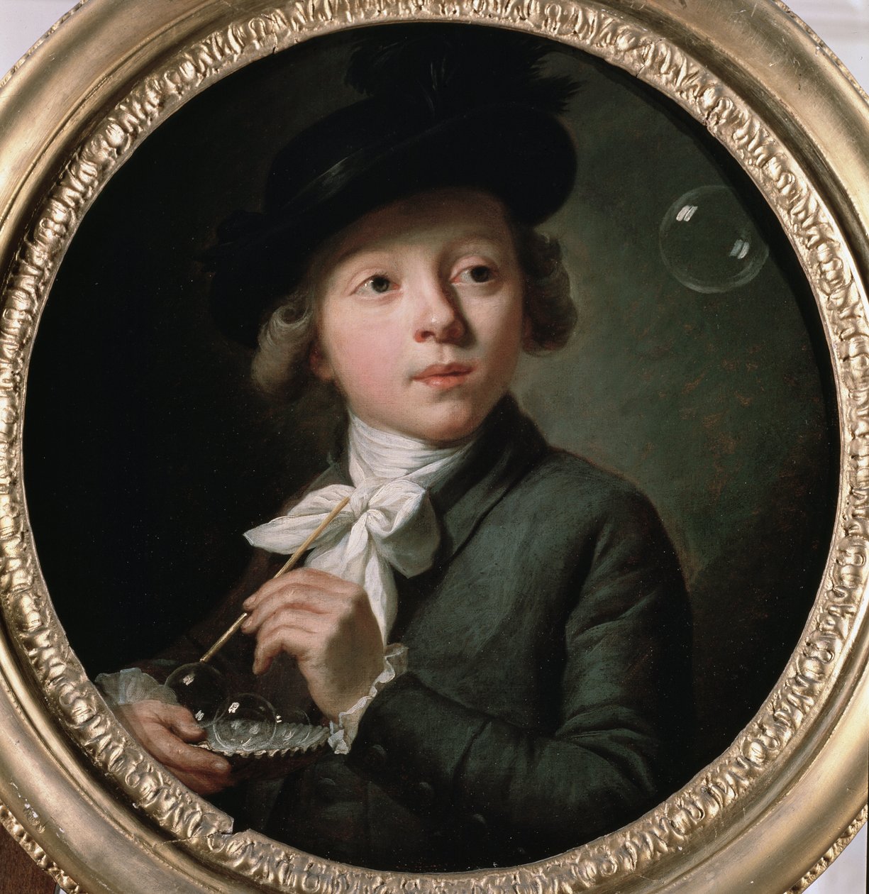 Bańki mydlane lub portret J. A. Laurensa. Obraz Melchiora Wyrscha (1732-1798). 1784. Muzeum Sztuk Pięknych w Besancon autorstwa Johann Melchior Joseph Wyrsch or Wursch