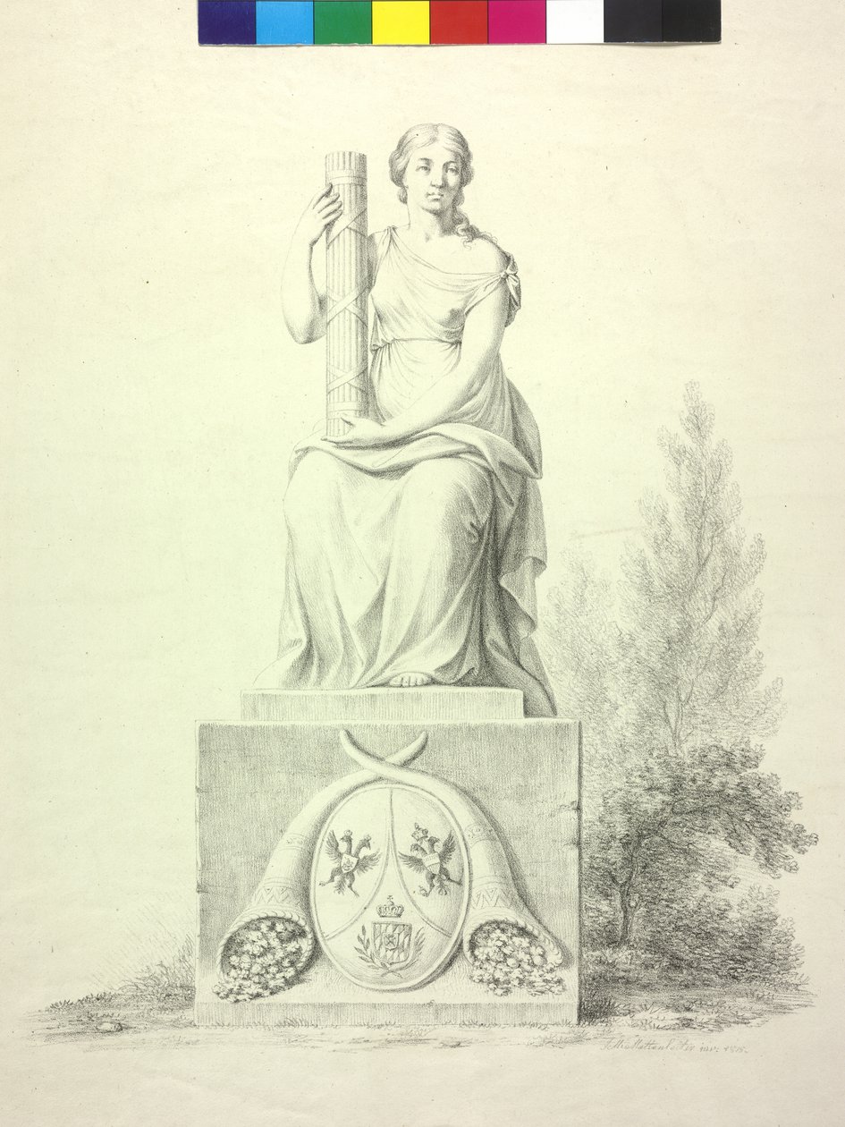 Alegoria dotycząca połączenia Austrii autorstwa Johann Michael Mettenleiter