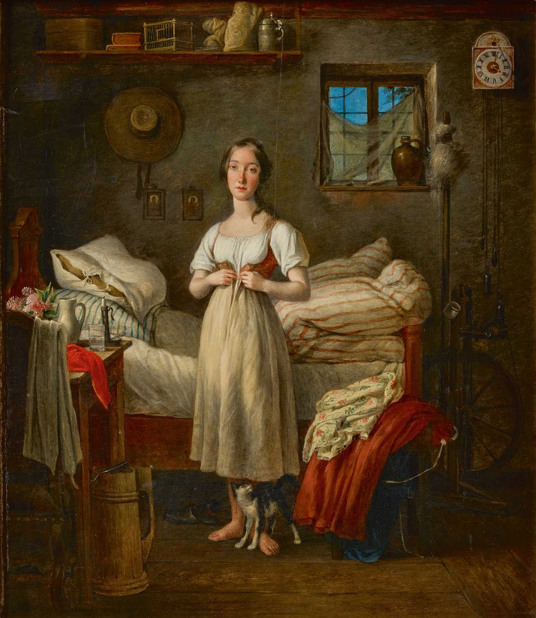 Poranna toaleta dziewczyny autorstwa Johann Michael Neder