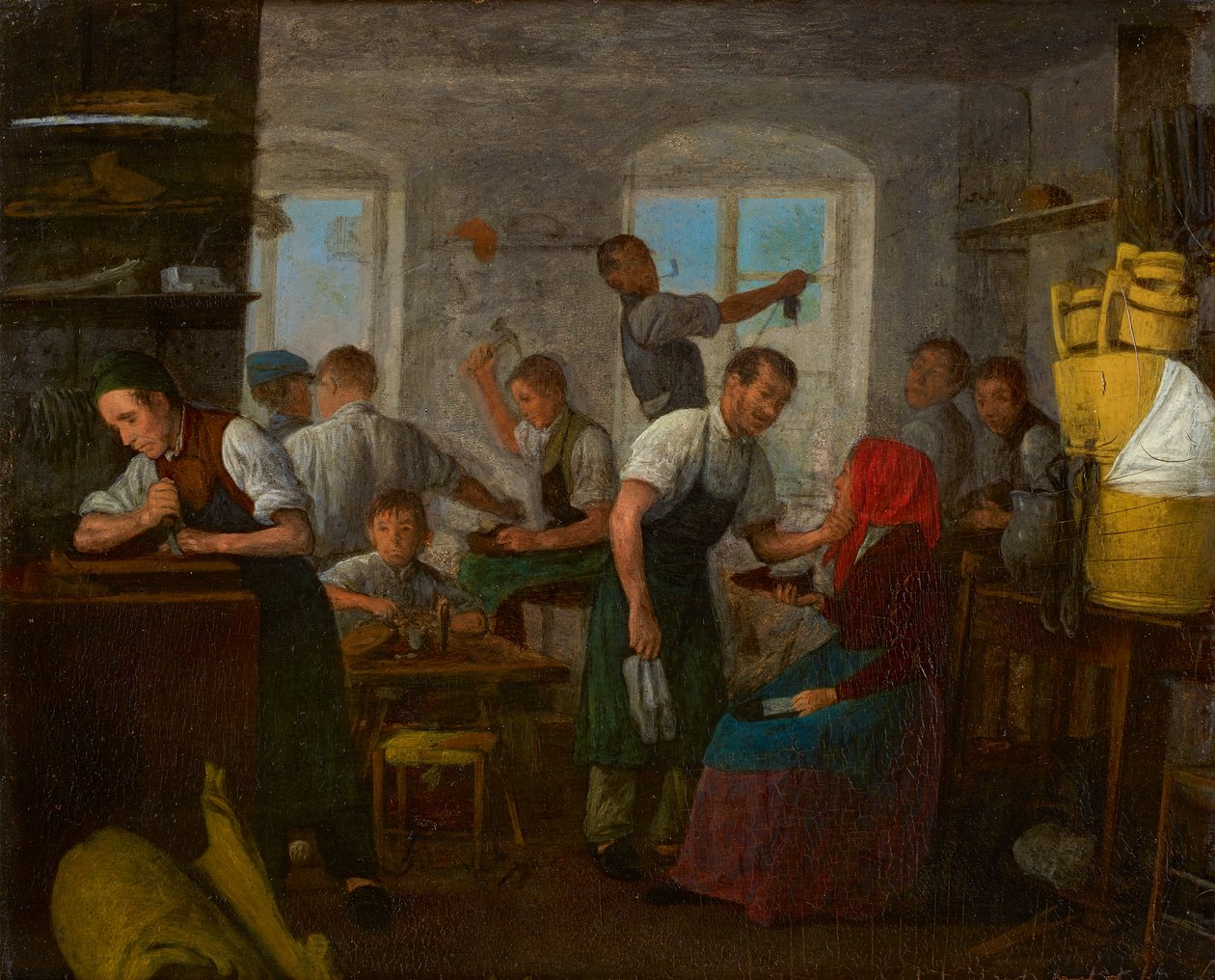 warsztat szewca autorstwa Johann Michael Neder