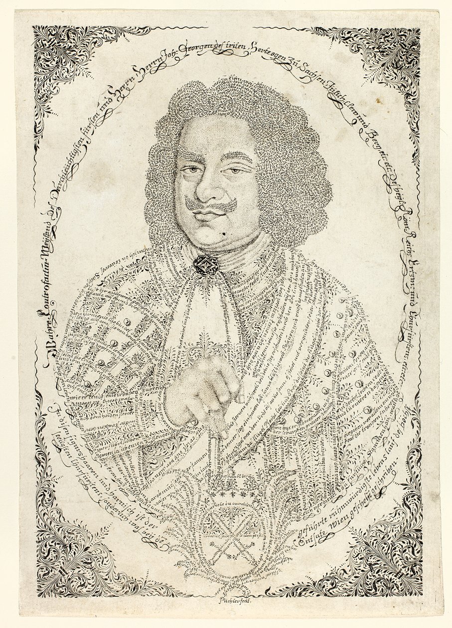 Johann Georg III, elektor Saksonii autorstwa Johann Michael Puchler