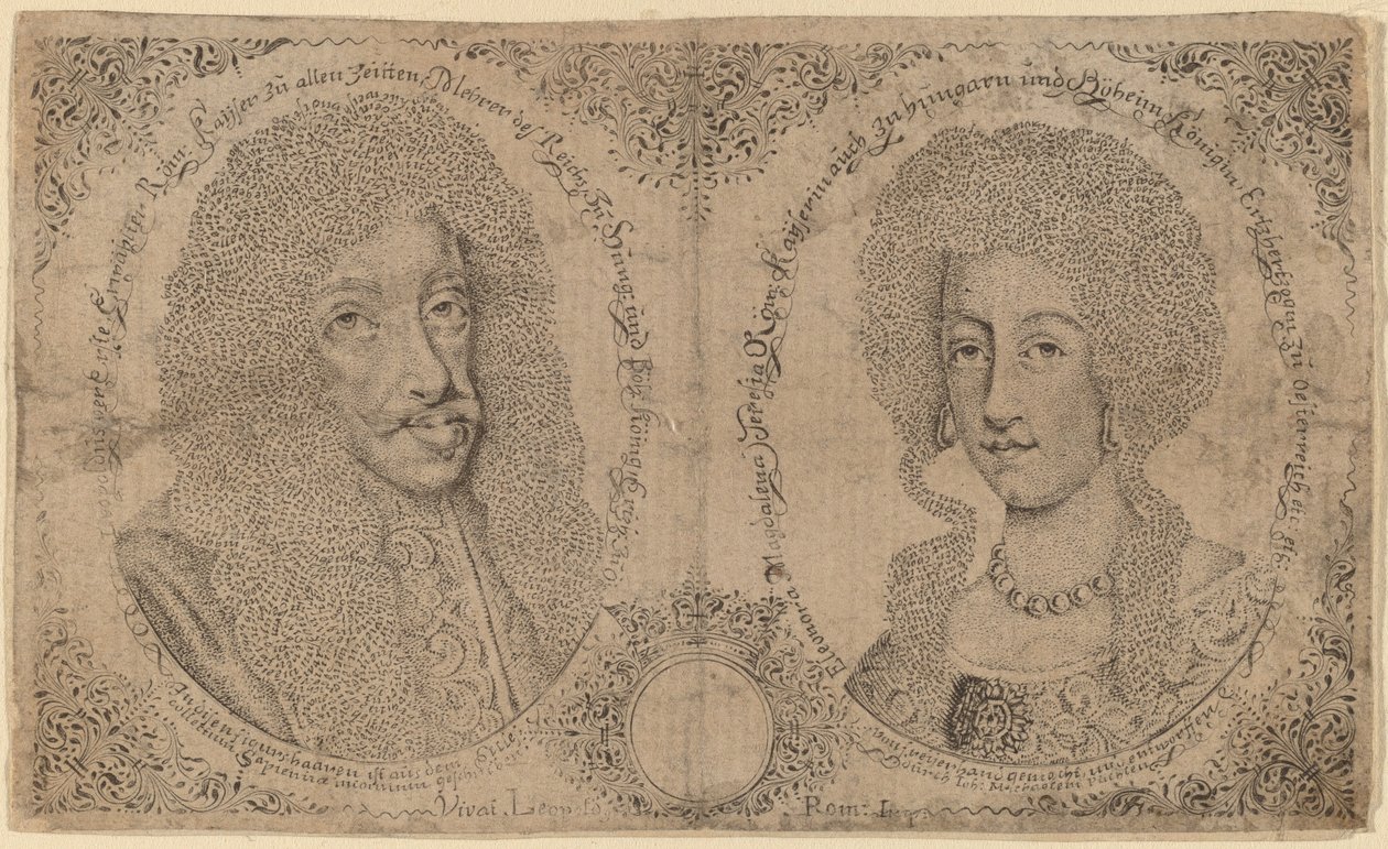 Leopold I i Eleonora Austriacka autorstwa Johann Michael Puchler